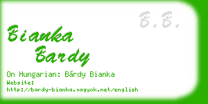 bianka bardy business card